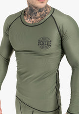 Ben Lee pánske funkčné tričko s dlhým rukávom Mossburn, olivové