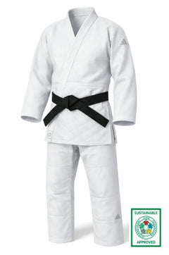 Adidas JU-Kimono Champion III IJF Regular Fit 750 g mit Logo, weiß