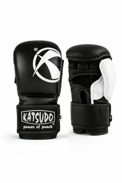 Katsudo MMA-Handschuhe Revenge, schwarz-weiß