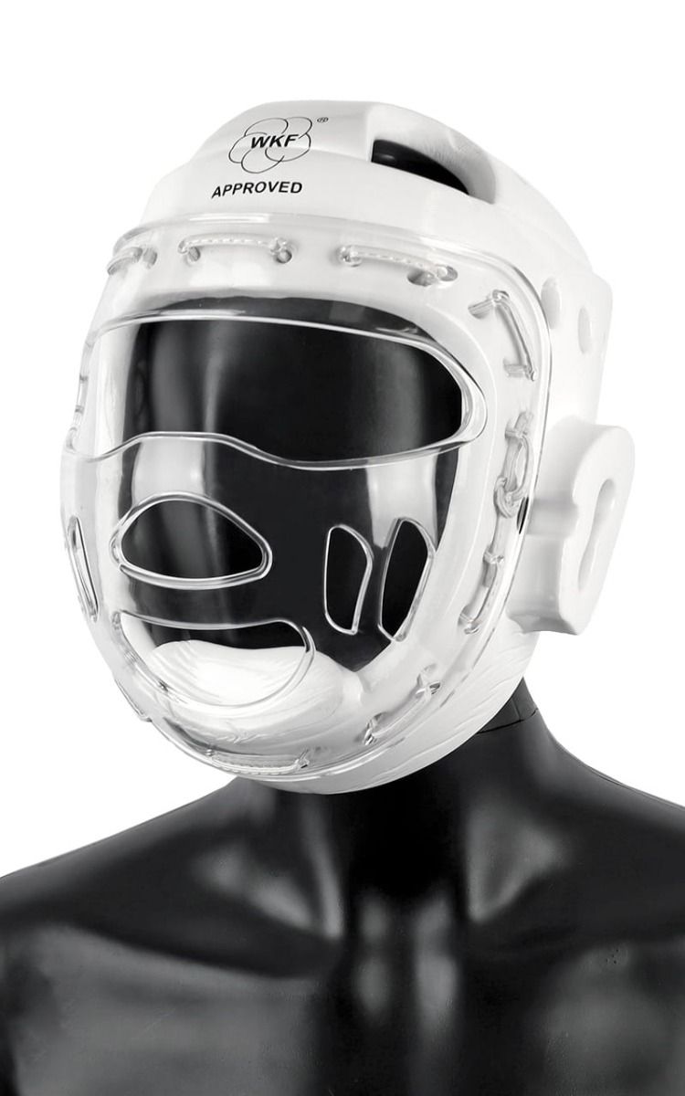 Dax chránič tváre WKF, biely