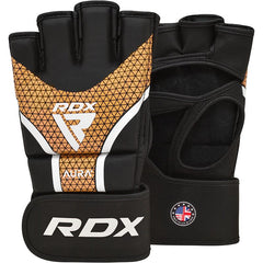 RDX Grappling-Handschuhe Aura Plus T-17, schwarz-gold