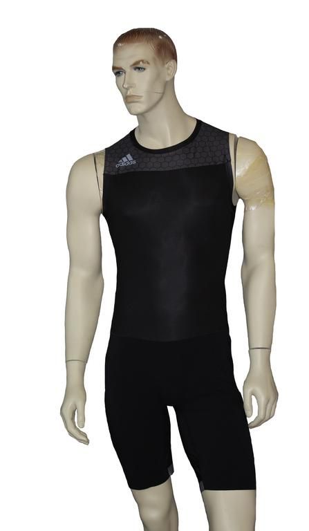 Adidas pánsky vzpieračský dres Leistung, čierny