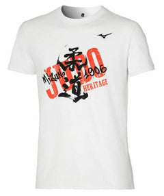 Mizuno Kurzarm-T-Shirt Heritage, weiß