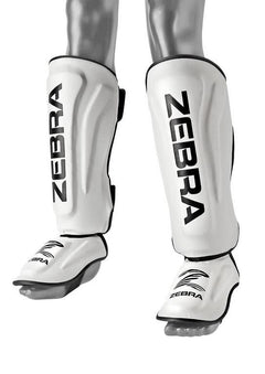 Zebra Schienbein- und Spannschützer Pro, weiß