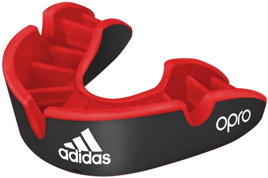 Adidas Junior štitnik za zube 4. generacije Opro Silver, bijelo-crni