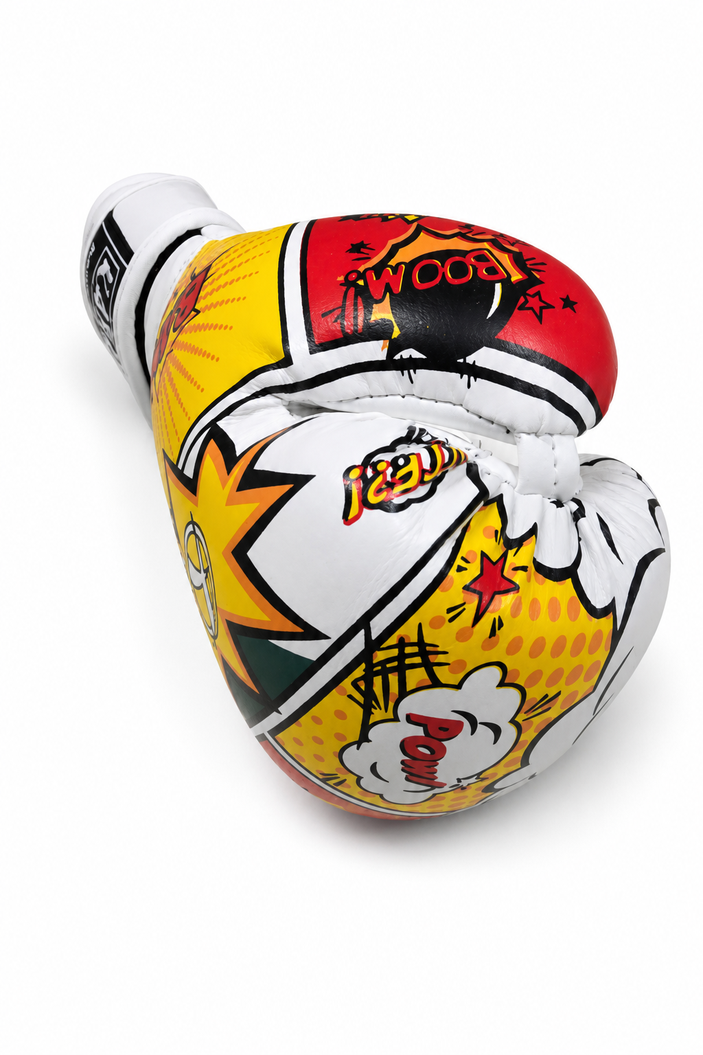 Katsudo Kids Faux Leather Boxing Gloves CrushX, White Patterned