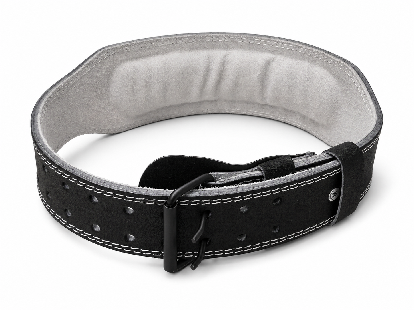 Katsudo CoreLock Fitness-Gürtel aus Echtleder 10 cm, schwarz