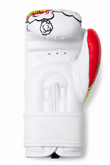 Katsudo Leder-Boxhandschuhe CrushX, weiß-gemustert