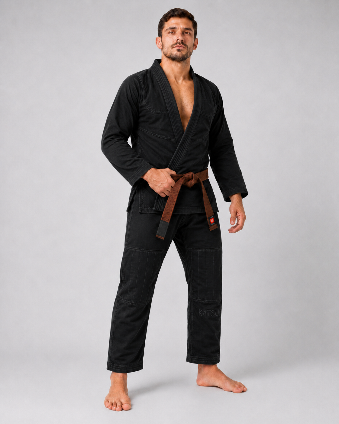 Katsudo Daiki Jiu Jitsu Kimono 450 g, schwarz