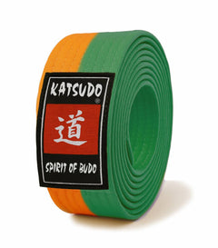 Katsudo ζώνη obi Master, πορτοκαλί πράσινο