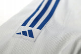 Adidas JU Kimono mit blauen Streifen Club 350 g, weiß