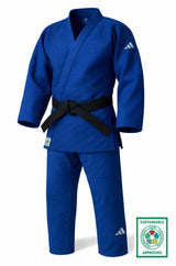 Adidas JU kimono Champion III IJF Regular fit 750g with logo, blue