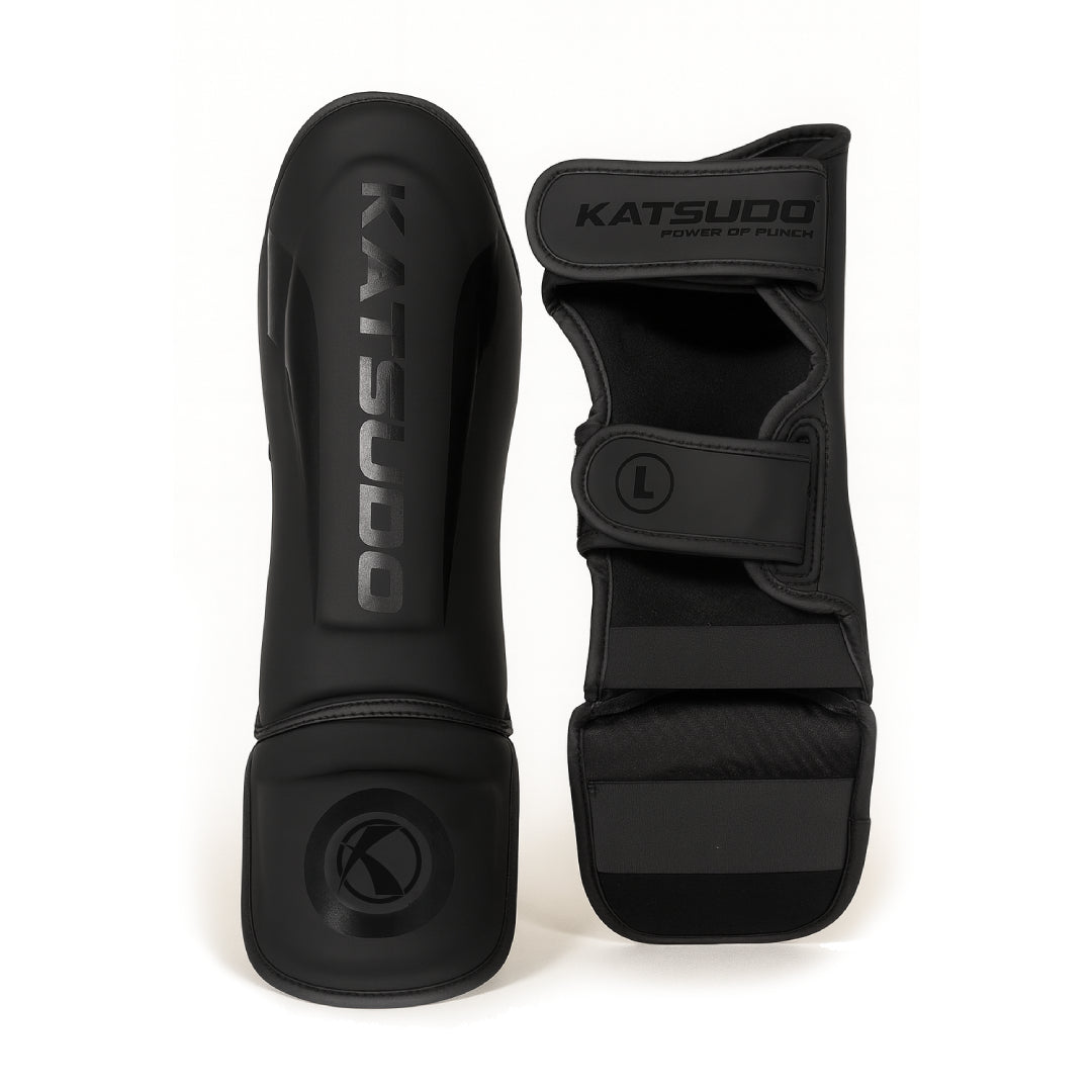Katsudo Schienbein- und Spannschoner aus Kunstleder