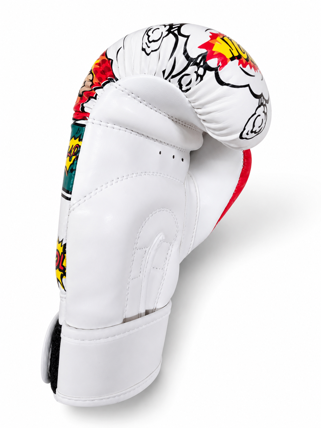 Katsudo Kids Faux Leather Boxing Gloves CrushX, White Patterned