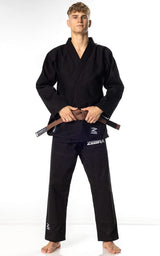 Zebra BJJ kimono Guerreiro 350g, čierne