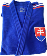 Adidas JU kimono Champion III SVK Slim fit 750g, modré