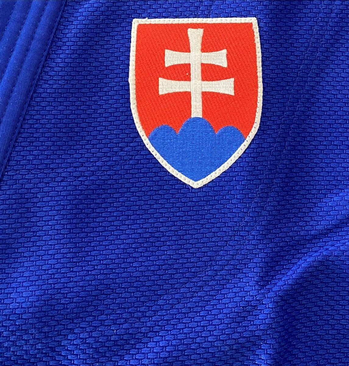Adidas JU kimono Champion III SVK Slim fit 750g, modré