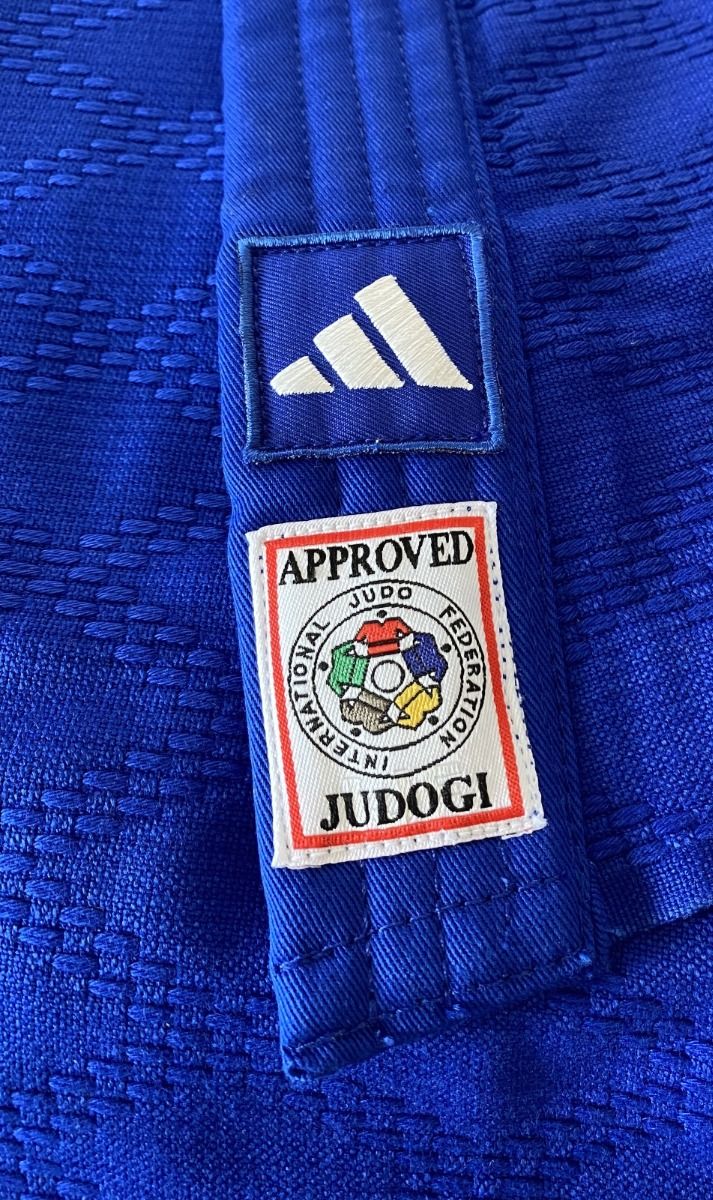 Adidas JU kimono Champion III SVK Slim fit 750g, modré