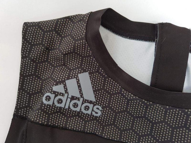 Adidas pánsky vzpieračský dres Leistung, čierny