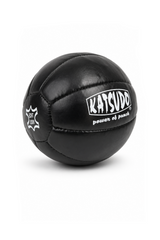 Katsudo Gravis leather medicine ball, black