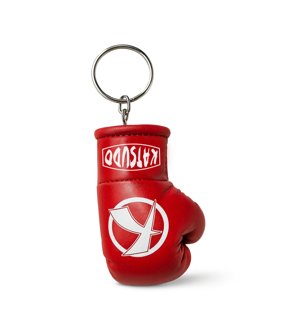 Katsudo prívesok na kľúče mini rukavica Keyglo, červená