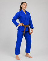 Katsudo Yori Damen Jiu Jitsu Kimono 550 g, blau